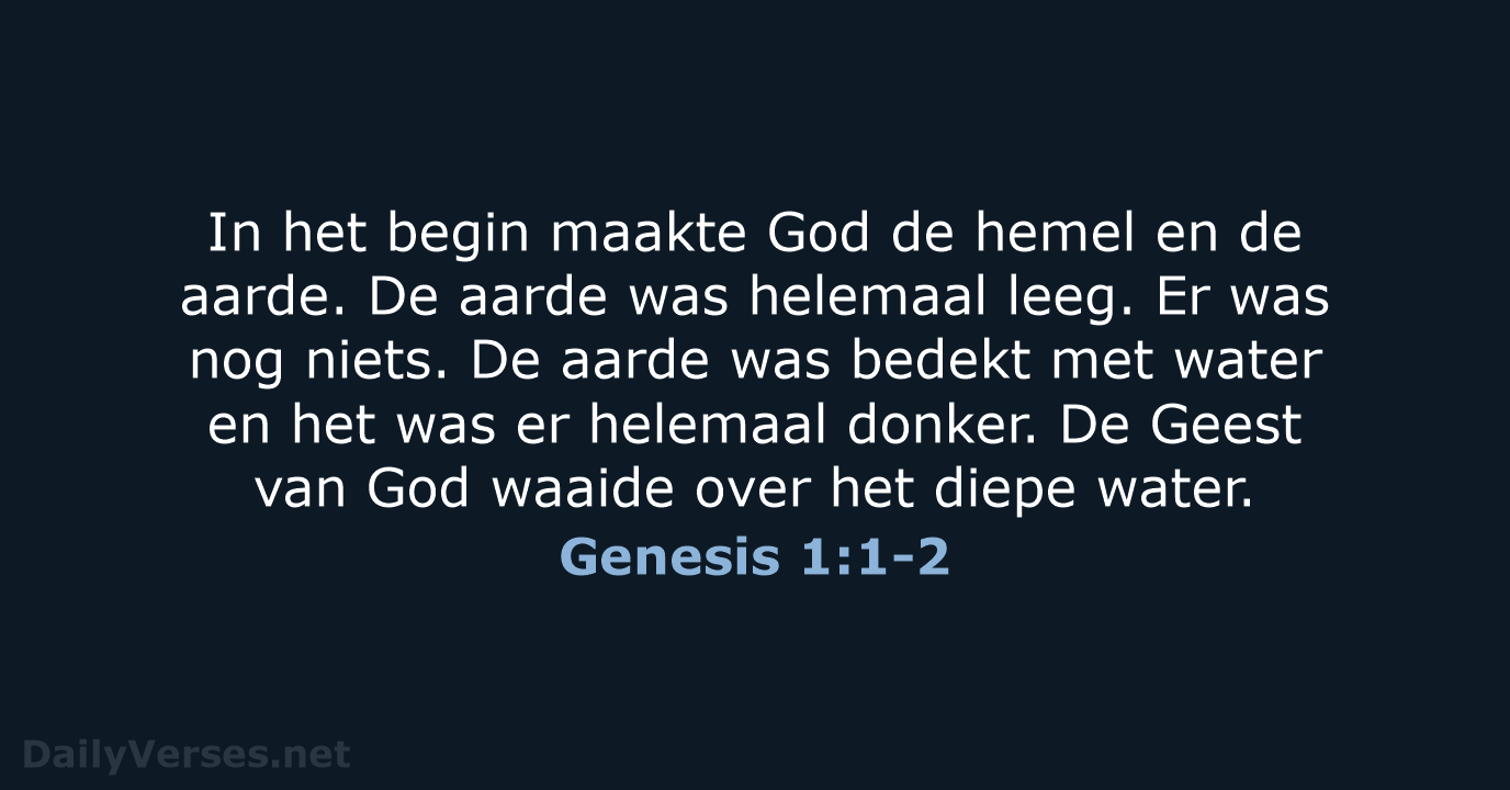Genesis 1:1-2 - BB