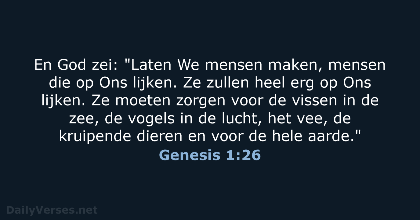 Genesis 1:26 - BB