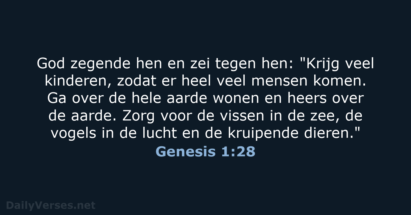 Genesis 1:28 - BB
