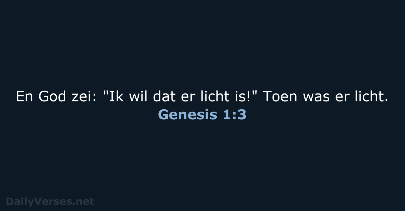 Genesis 1:3 - BB