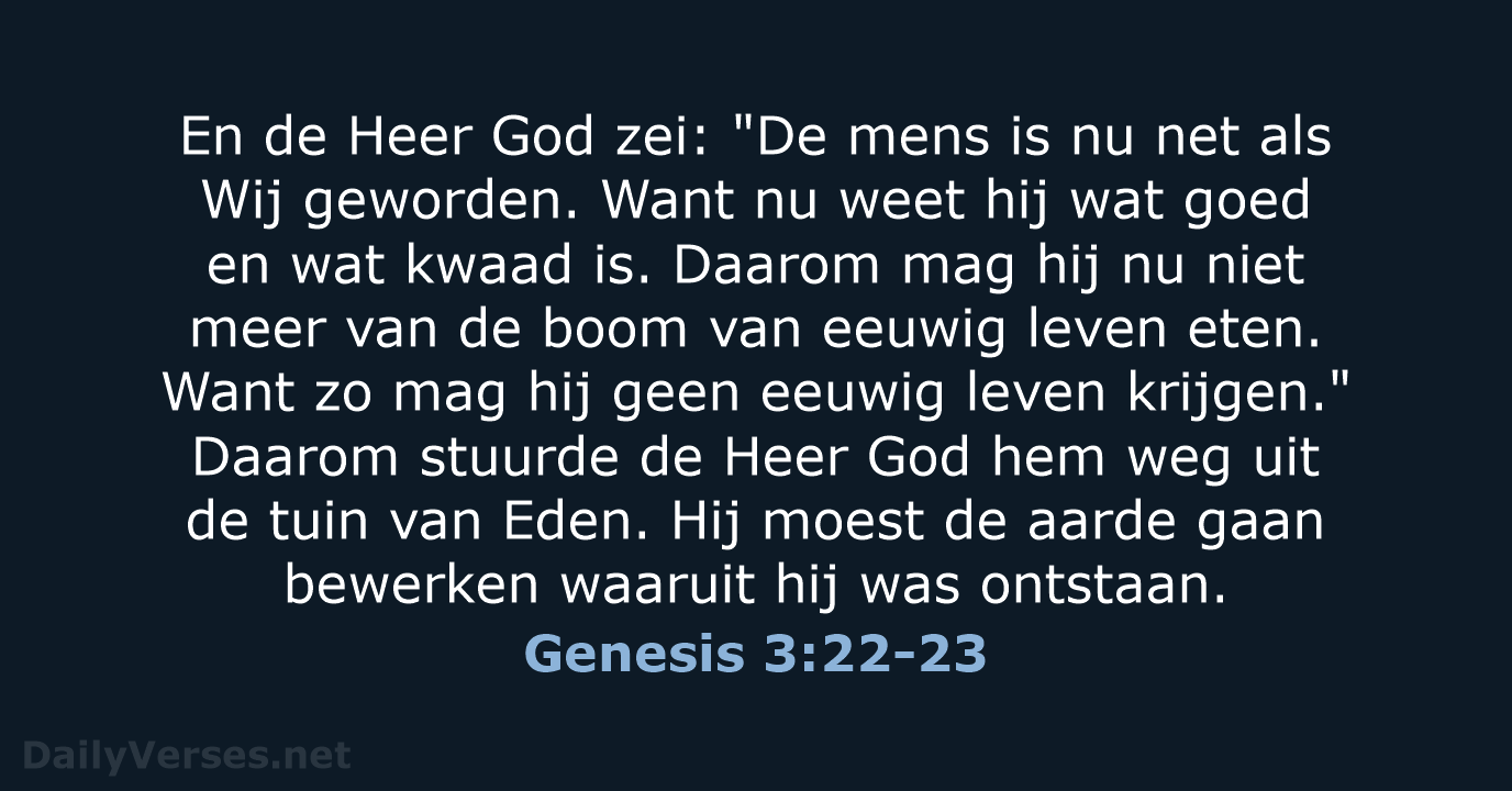 Genesis 3:22-23 - BB
