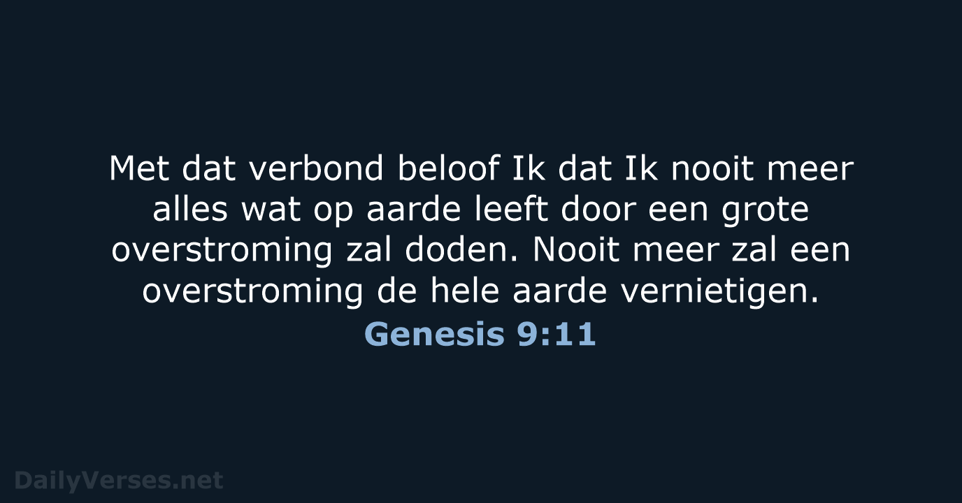 Genesis 9:11 - BB