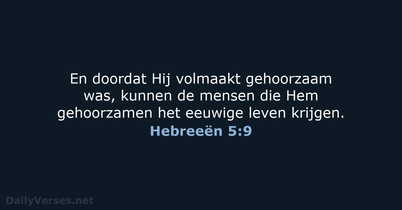Hebreeën 5:9 - BB