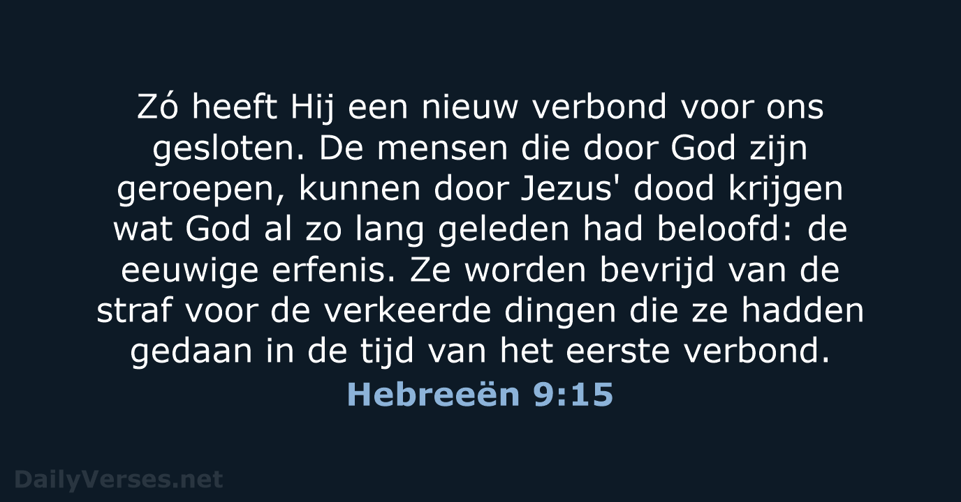 Hebreeën 9:15 - BB