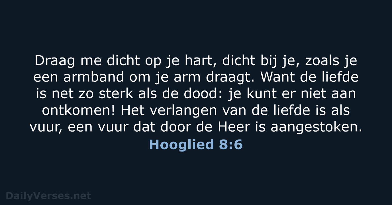Hooglied 8:6 - BB