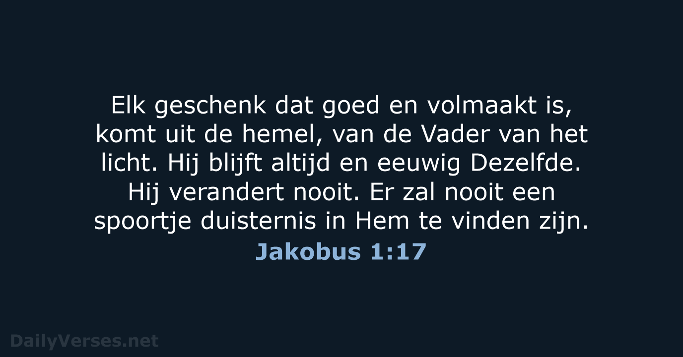 Jakobus 1:17 - BB