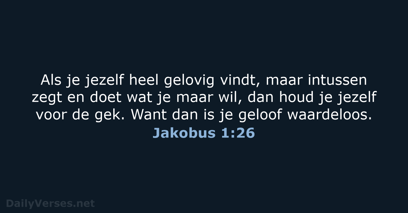 Jakobus 1:26 - BB