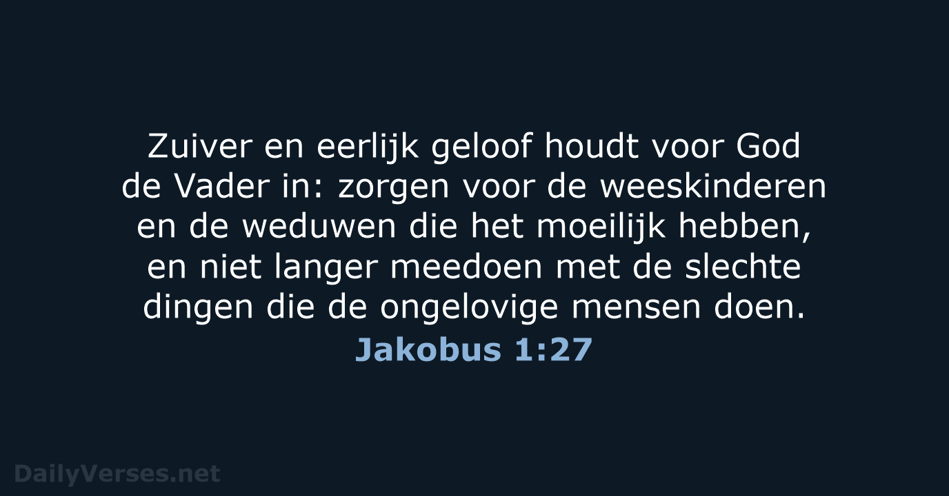 Jakobus 1:27 - BB