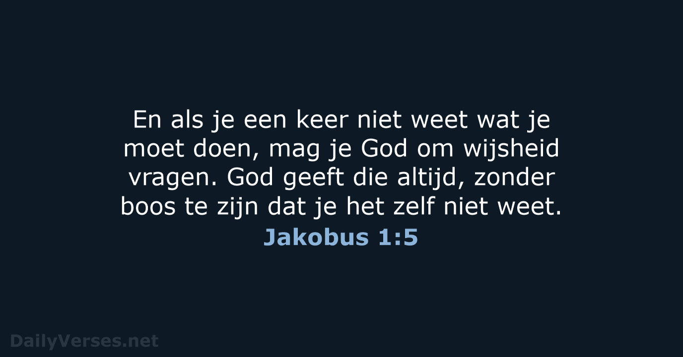 Jakobus 1:5 - BB