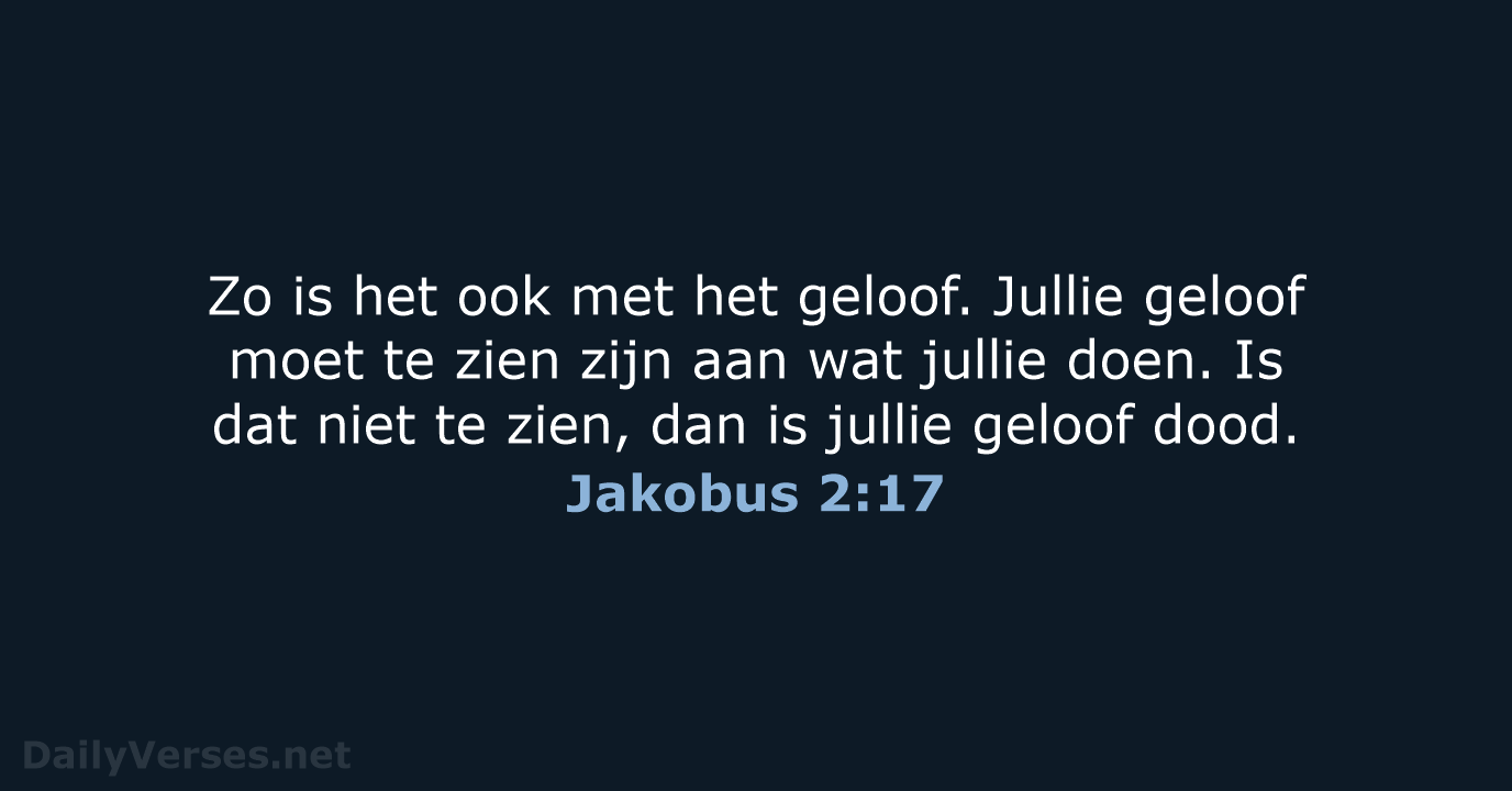Jakobus 2:17 - BB