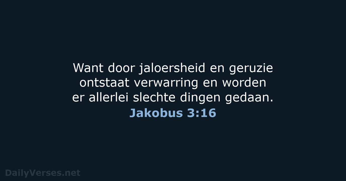 Jakobus 3:16 - BB
