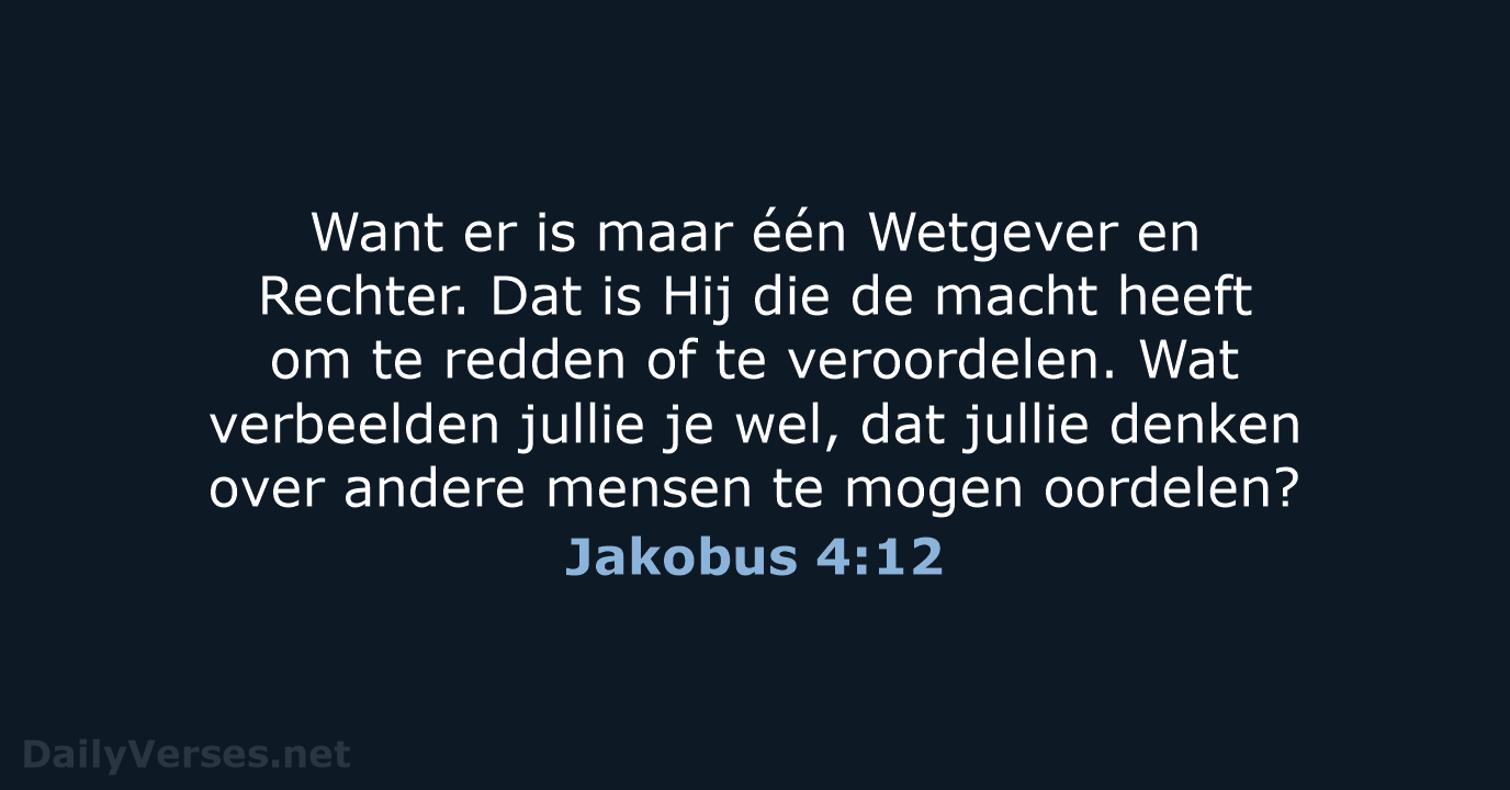 Jakobus 4:12 - BB