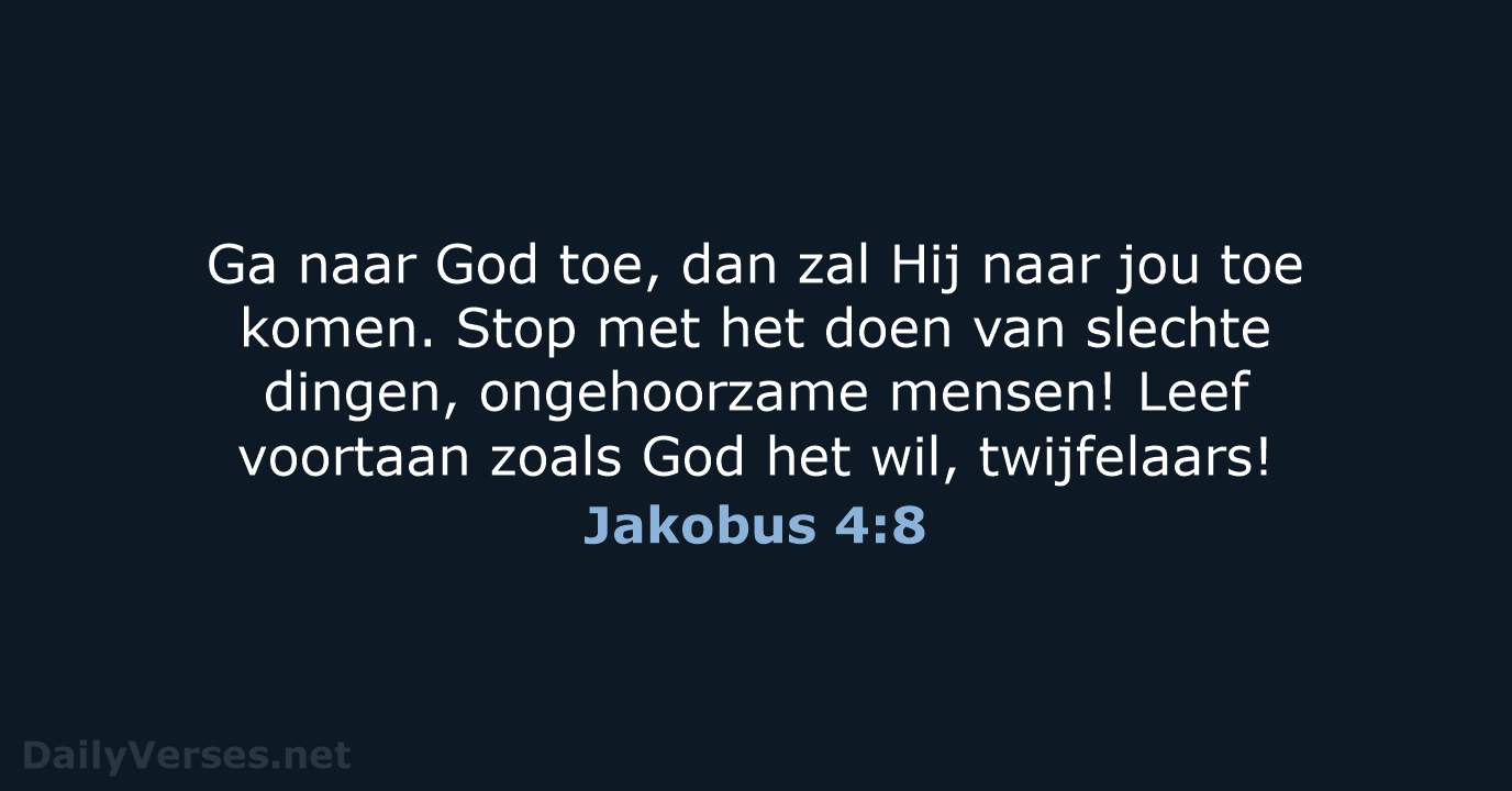 Jakobus 4:8 - BB