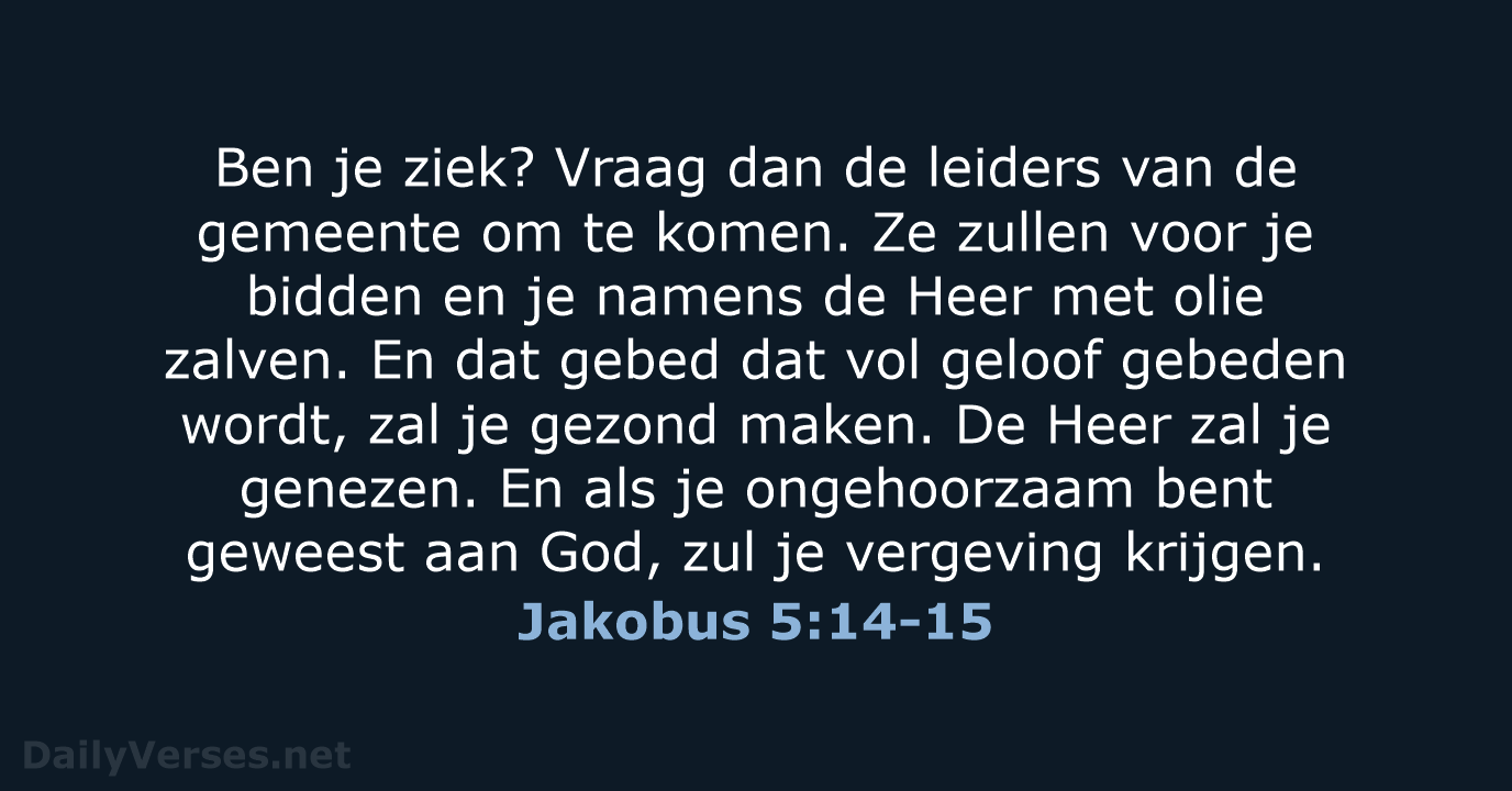 Jakobus 5:14-15 - BB