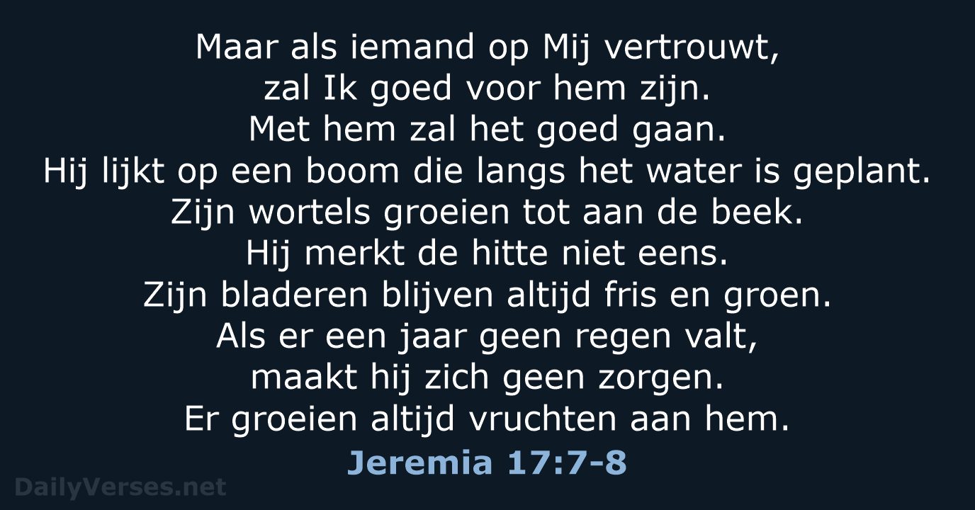 Jeremia 17:7-8 - BB