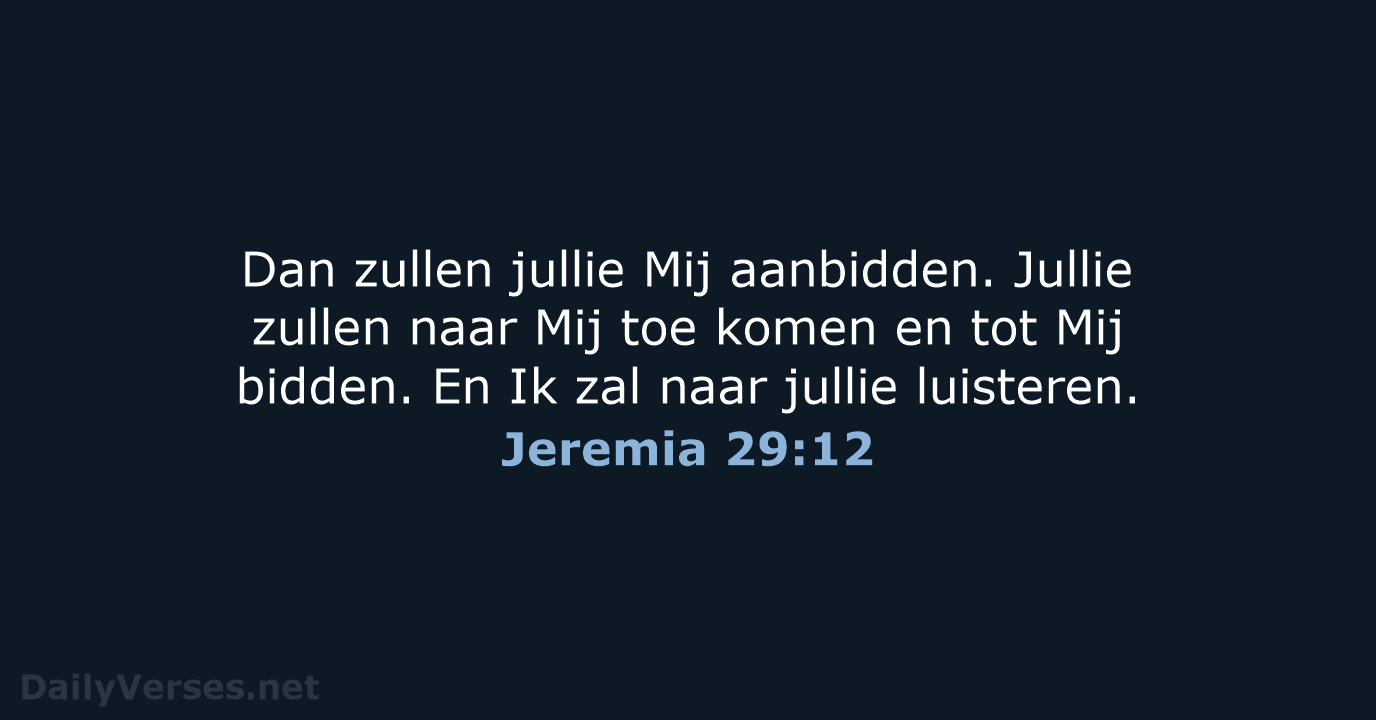 Jeremia 29:12 - BB