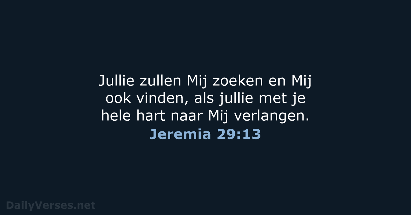 Jeremia 29:13 - BB