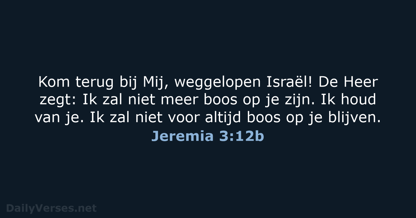 Jeremia 3:12b - BB