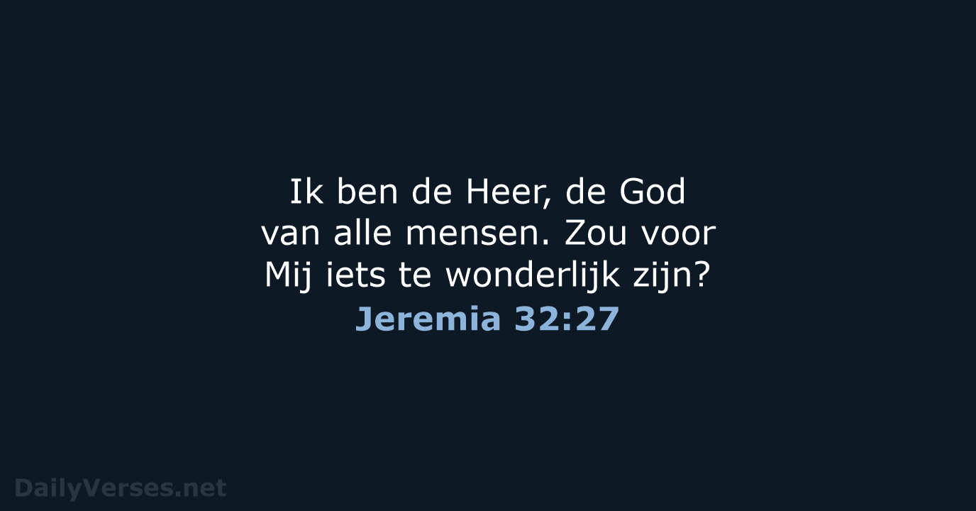 Jeremia 32:27 - BB