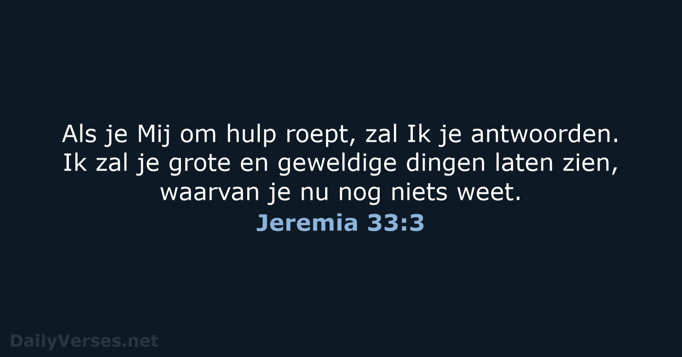 Jeremia 33:3 - BB