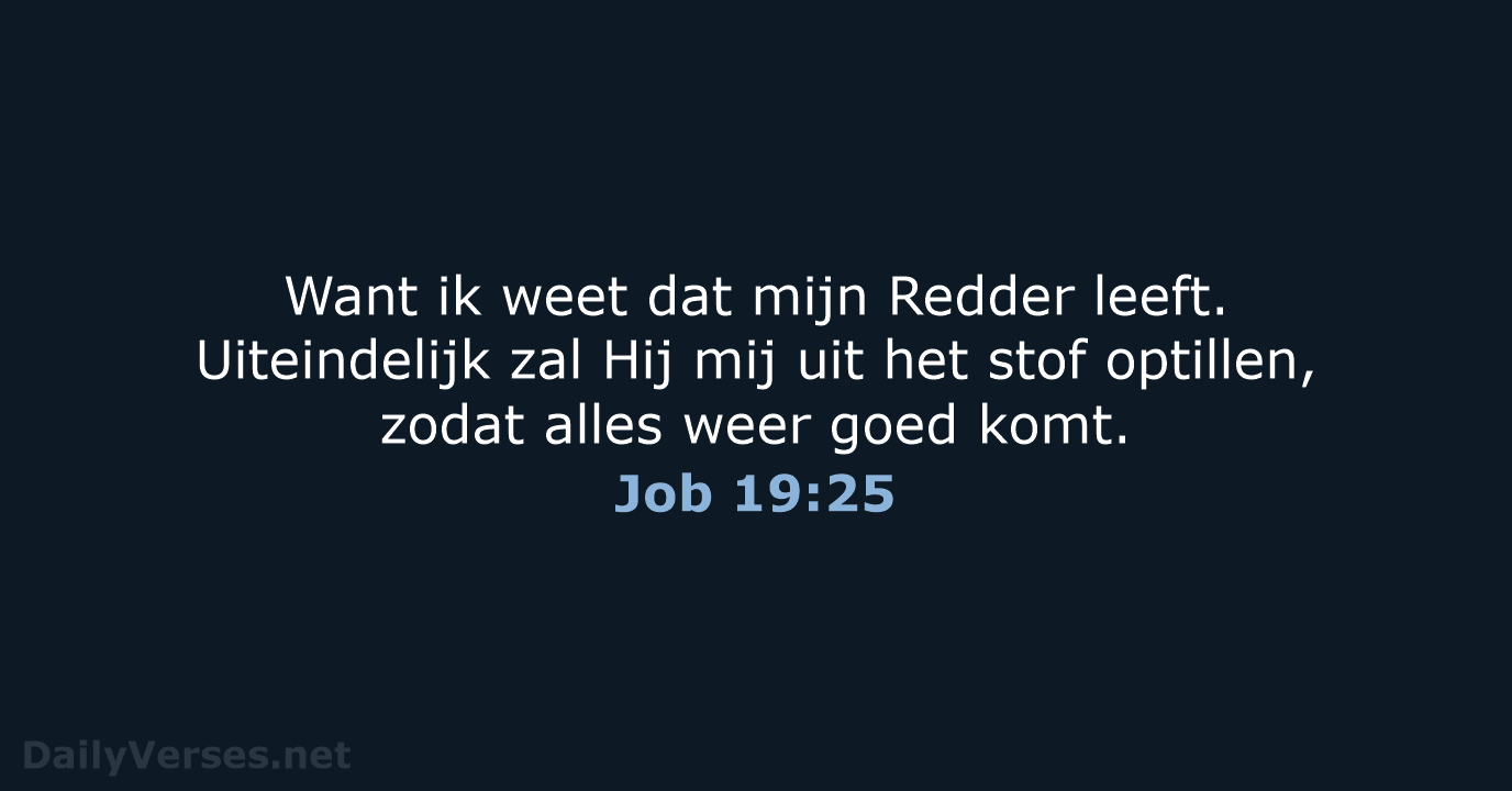 Job 19:25 - BB