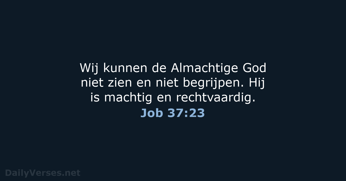 Job 37:23 - BB