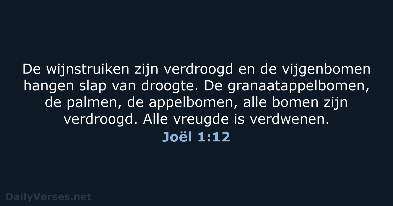 Joël 1:12 - BB