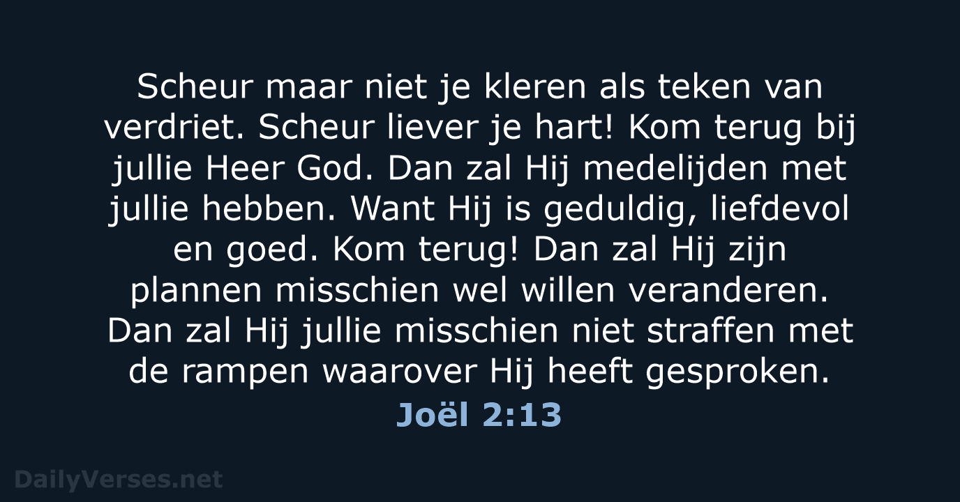 Joël 2:13 - BB