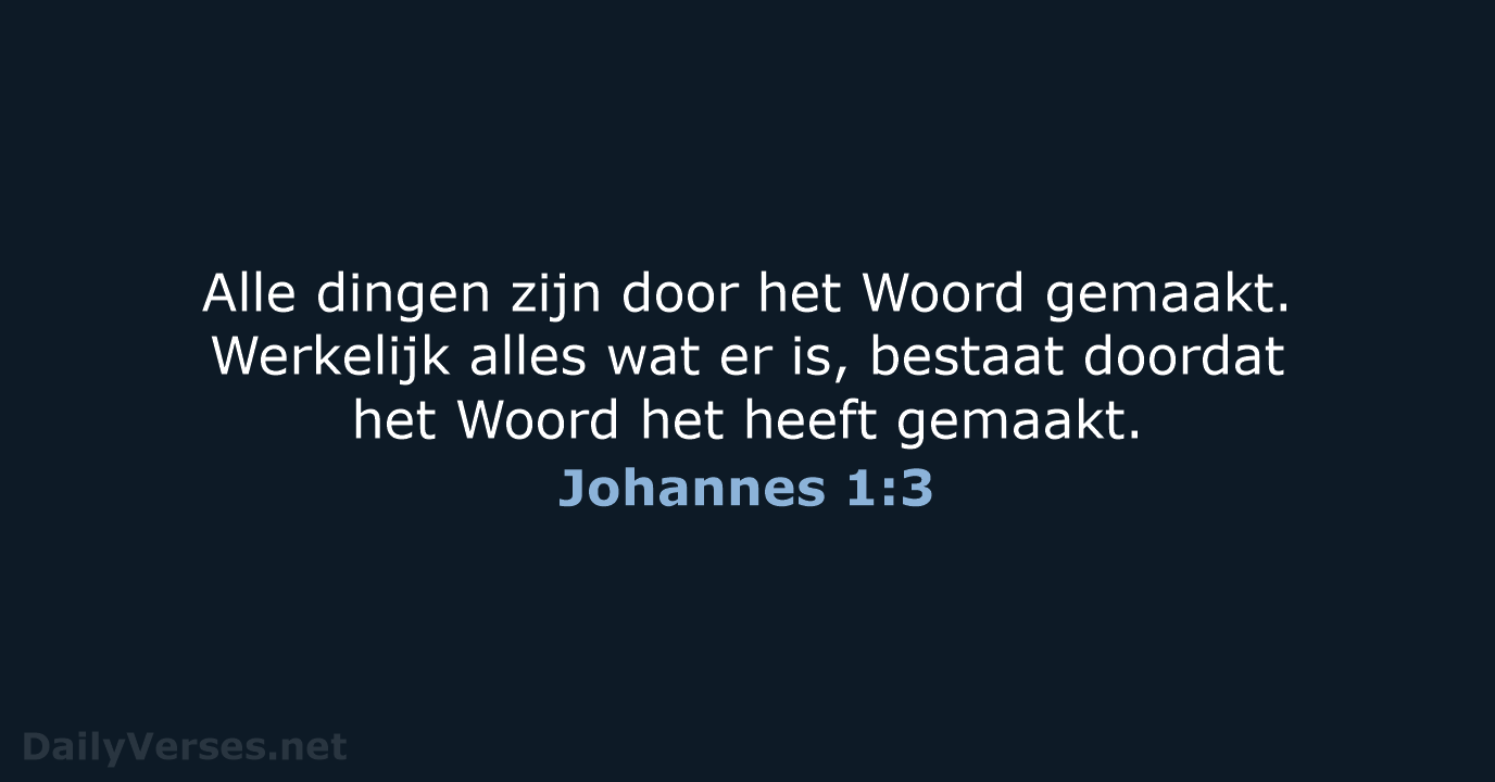 Johannes 1:3 - BB