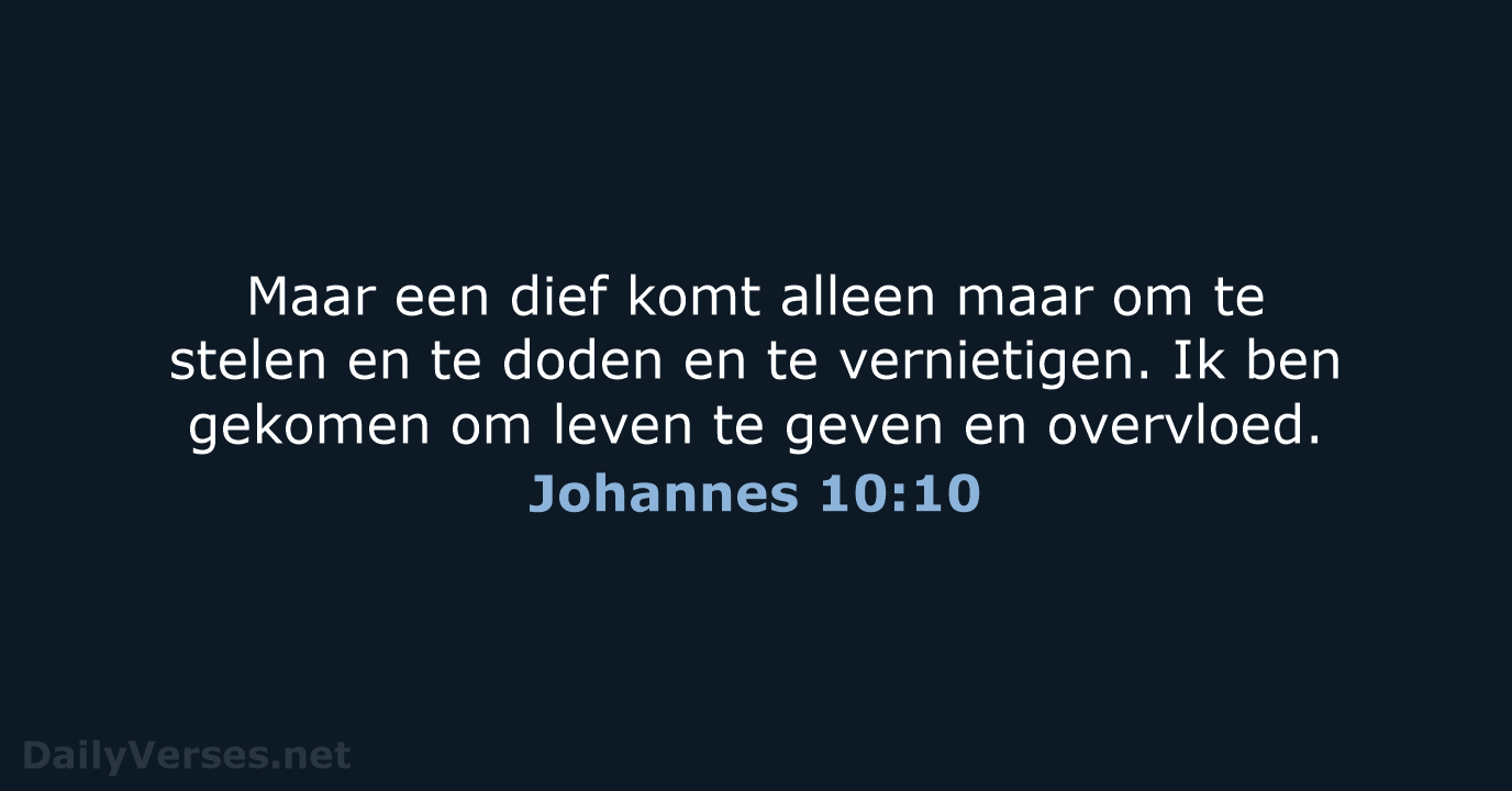 Johannes 10:10 - BB