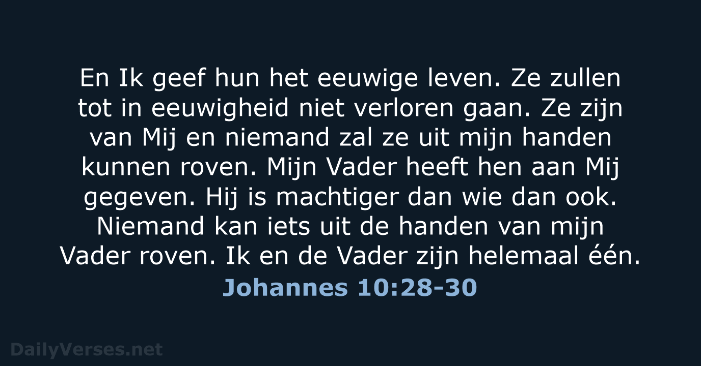Johannes 10:28-30 - BB
