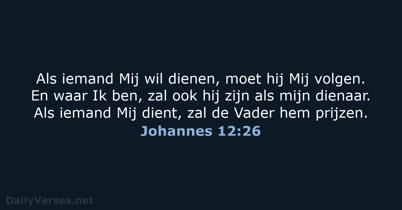 Johannes 12:26 - BB