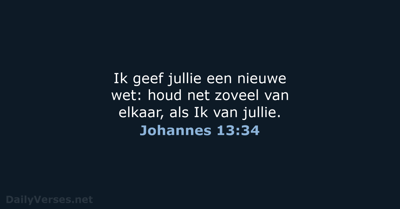 Johannes 13:34 - BB
