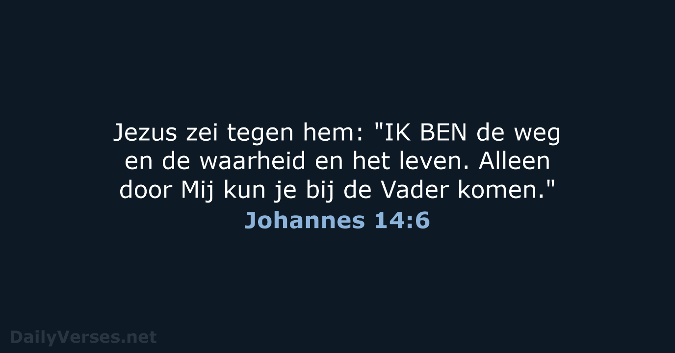 Johannes 14:6 - BB