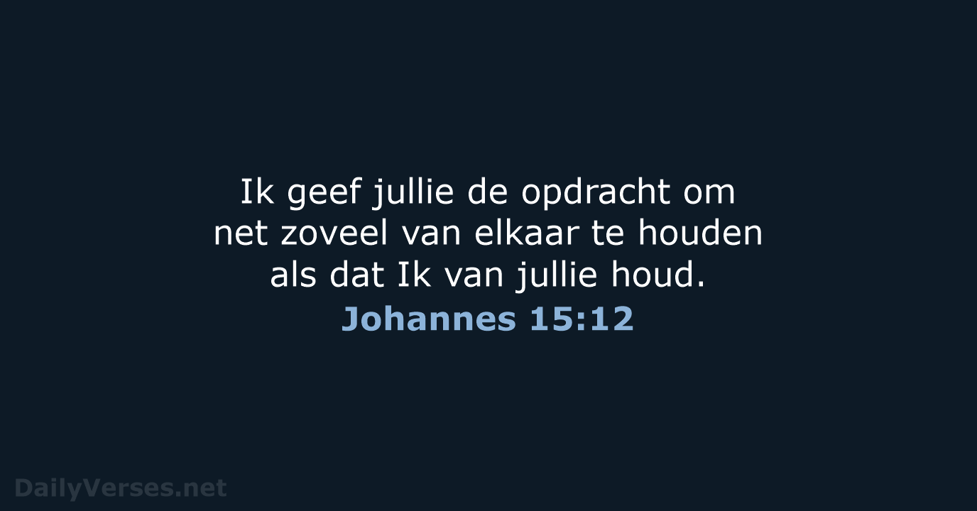 Johannes 15:12 - BB
