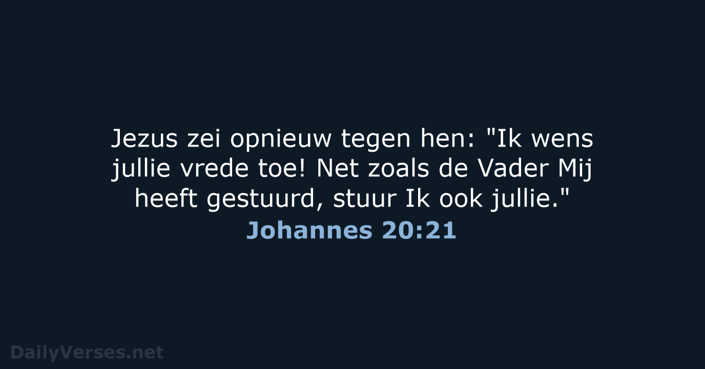 Johannes 20:21 - BB