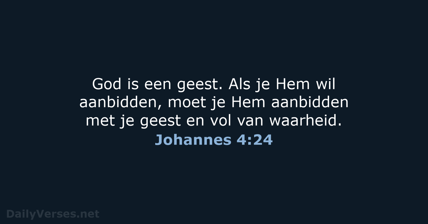 Johannes 4:24 - BB