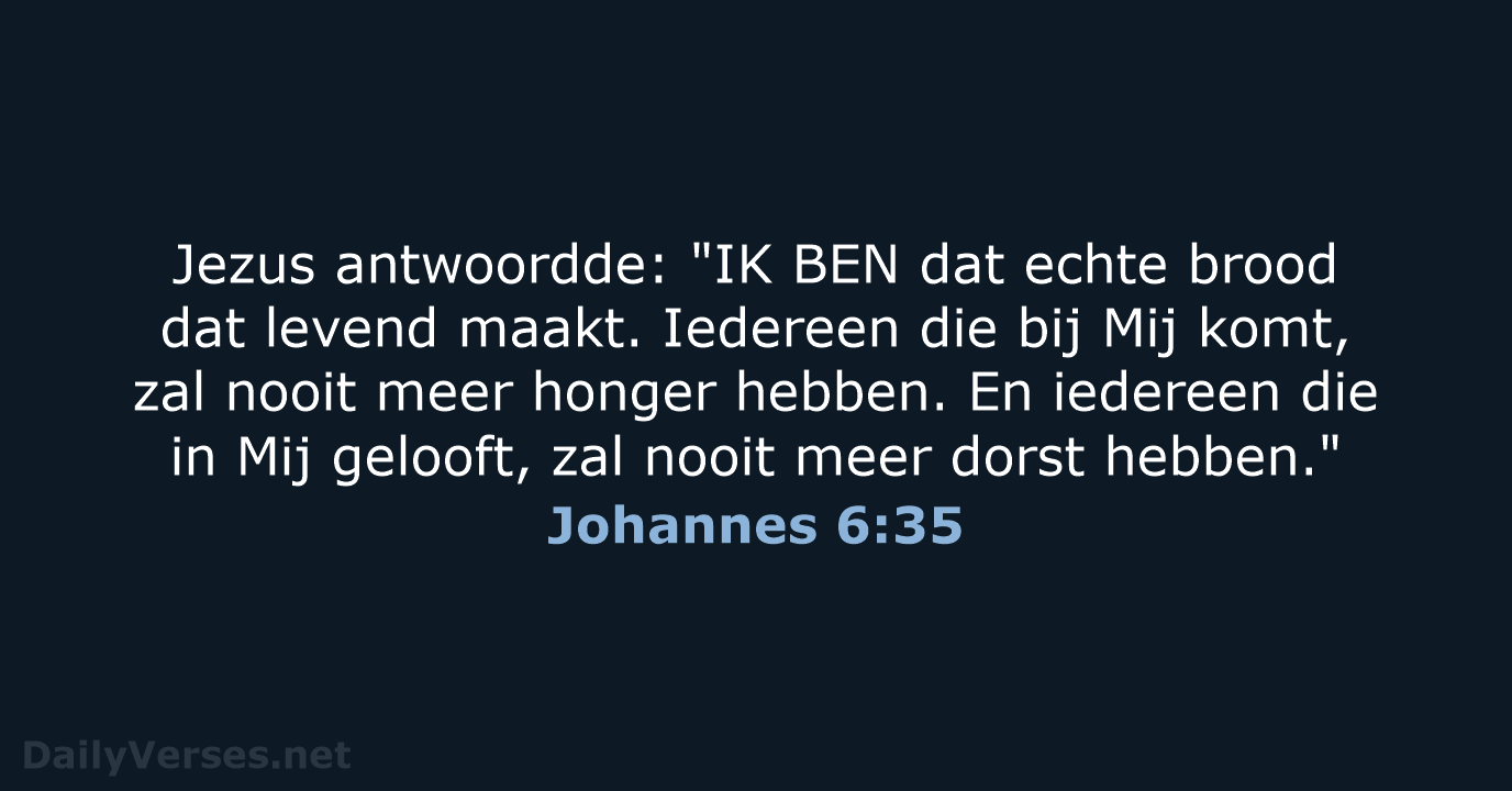 Johannes 6:35 - BB