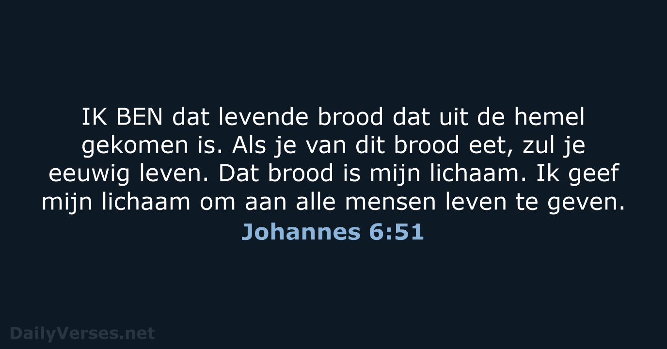 Johannes 6:51 - BB