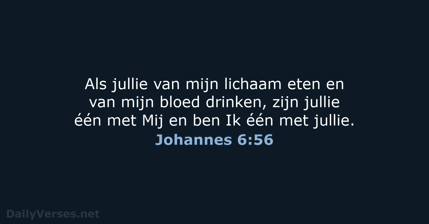 Johannes 6:56 - BB