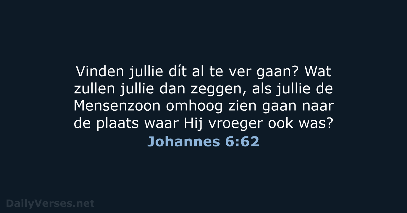 Johannes 6:62 - BB