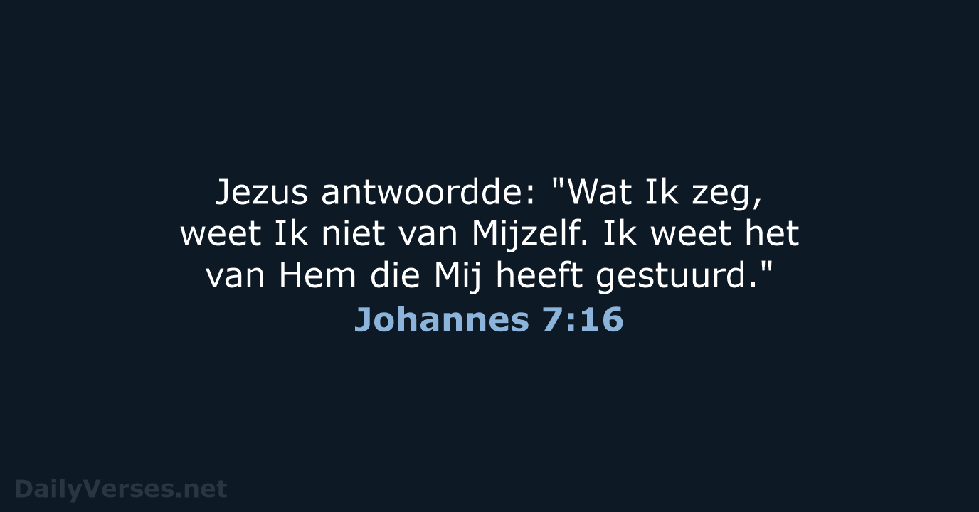 Johannes 7:16 - BB
