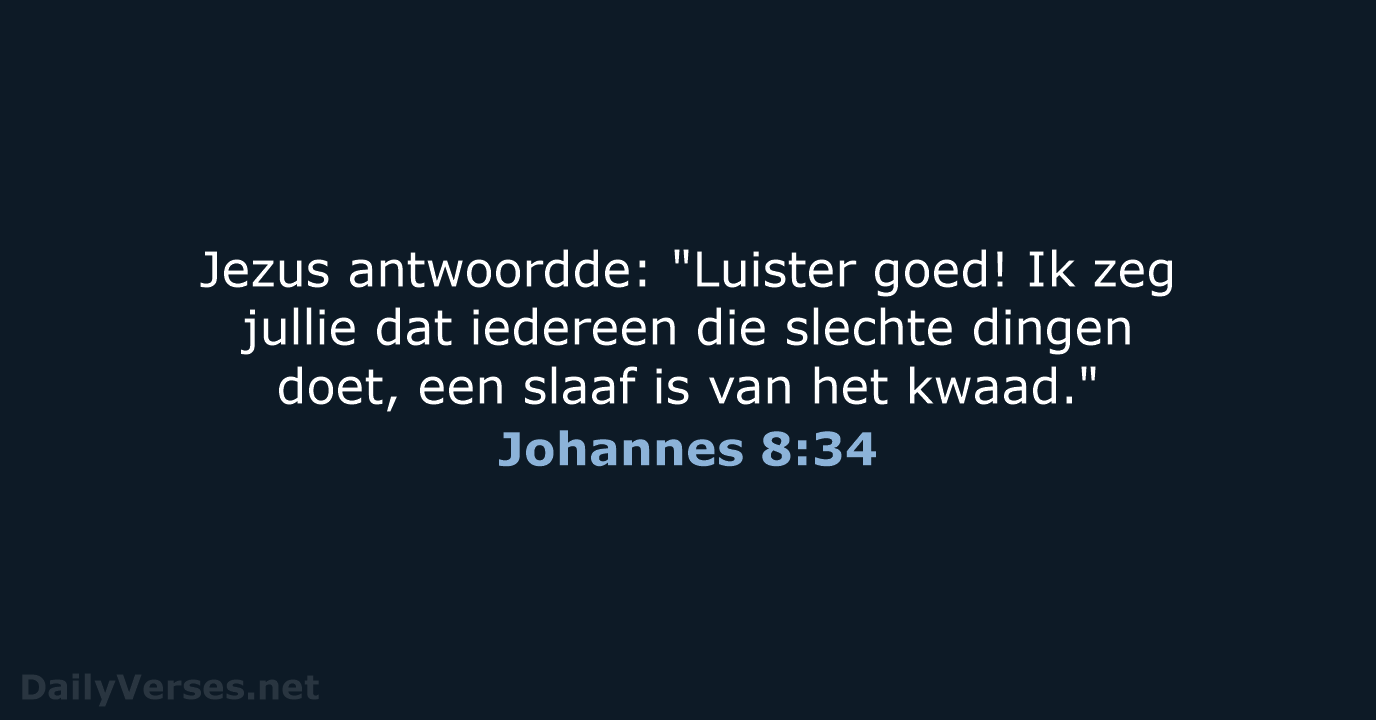 Johannes 8:34 - BB