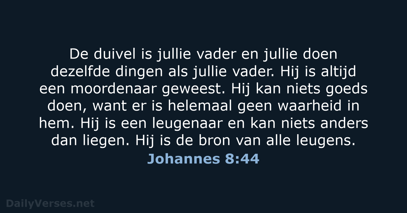 Johannes 8:44 - BB