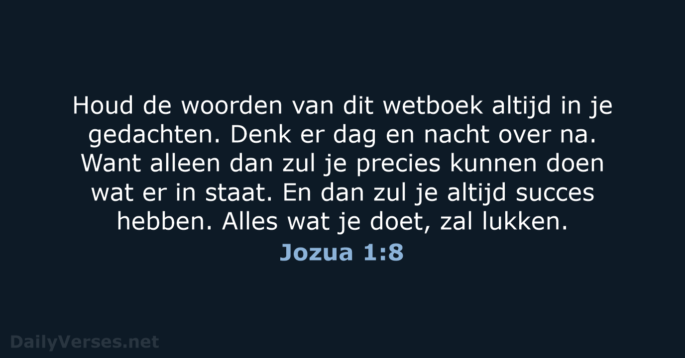 Jozua 1:8 - BB