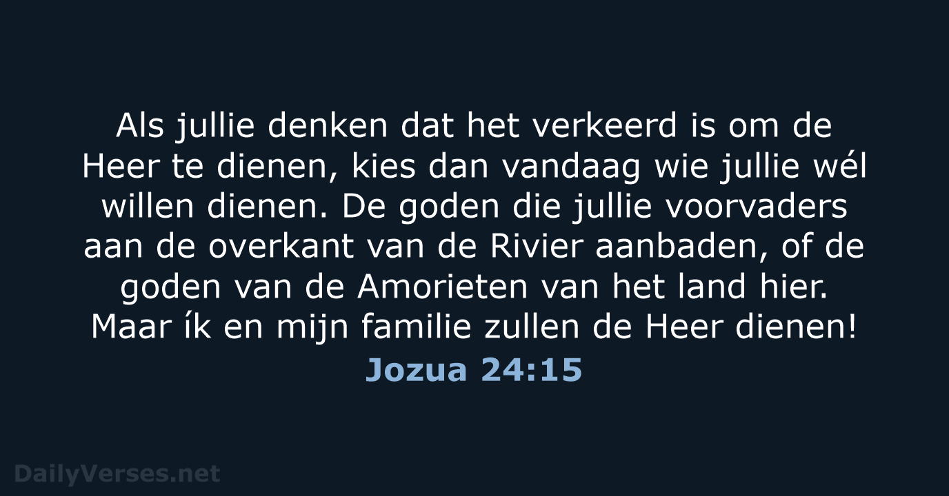 Jozua 24:15 - BB