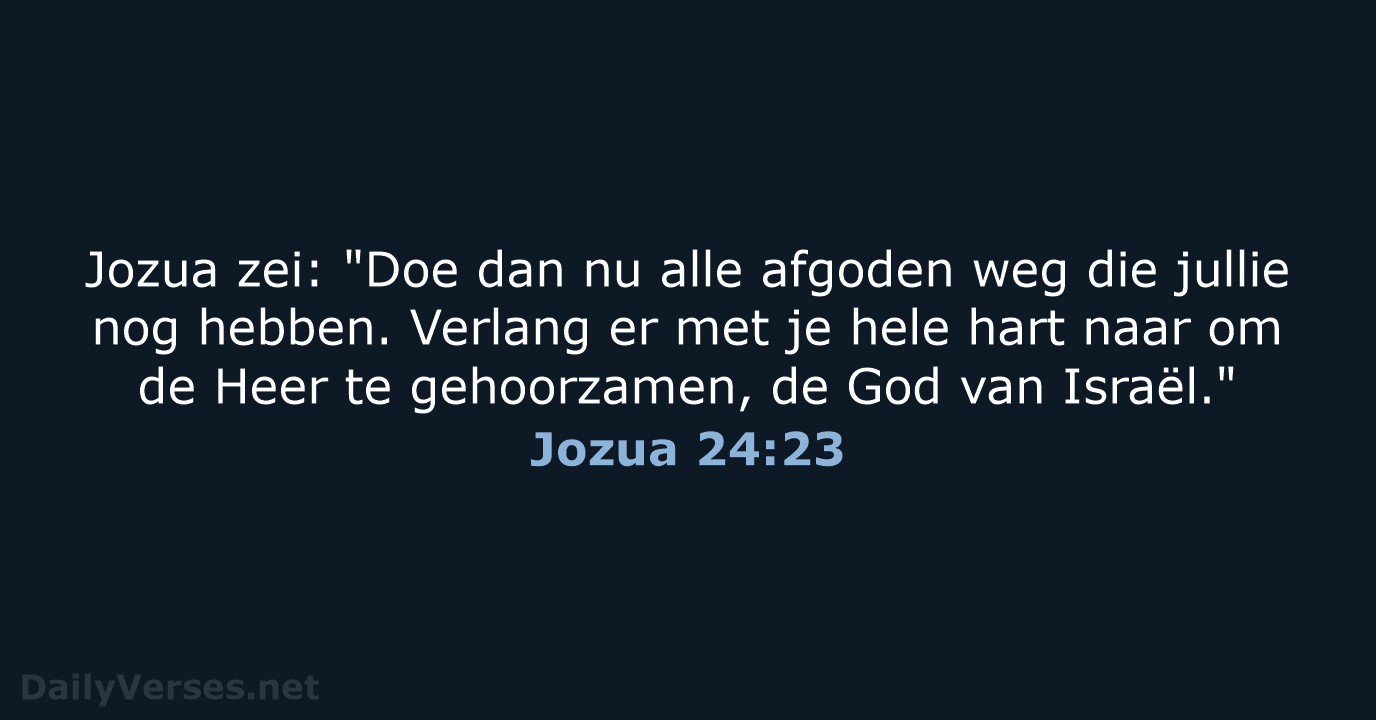Jozua 24:23 - BB