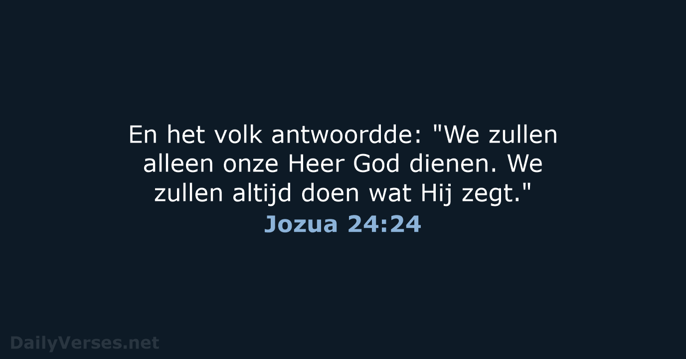 Jozua 24:24 - BB