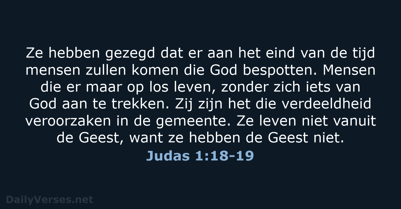 Judas 1:18-19 - BB