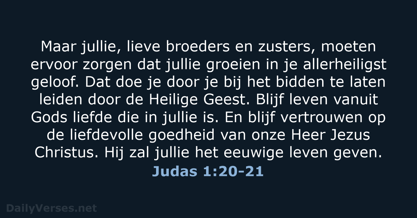 Judas 1:20-21 - BB